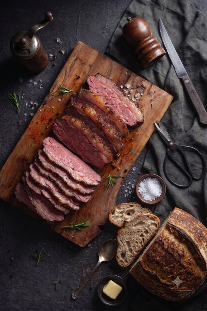 煙燻猶太紅牛pastrami 250g｜美國牛｜牛前胸肉｜附醬