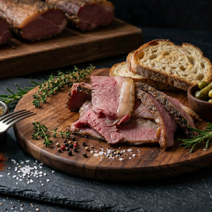 煙燻猶太紅牛pastrami 250g｜美國牛｜牛前胸肉｜附醬