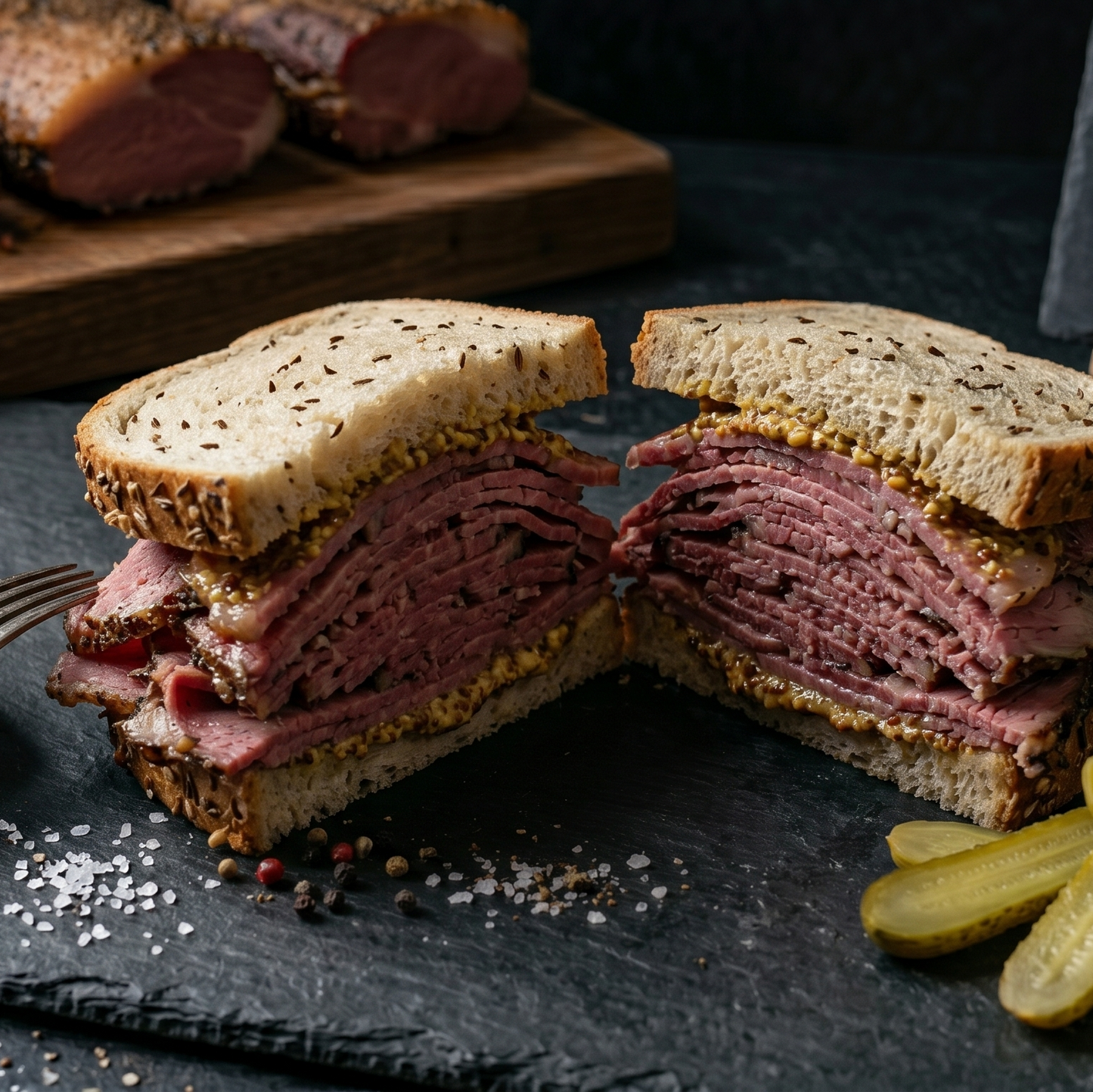 煙燻猶太紅牛pastrami 250g｜美國牛｜牛前胸肉｜附醬
